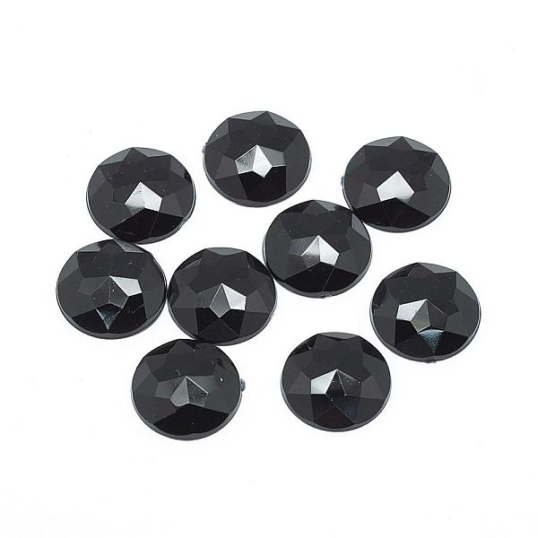 

PandaHall Acrylic Rhinestone Flat Back Cabochons, Faceted, Bottom Silver Plated, Half Round/Dome, Black, 20x5mm Acrylic Rhinestone Half...
