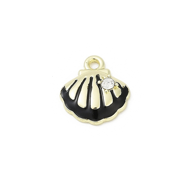 ラックメッキ合金エナメルとラインストーンペンダント
