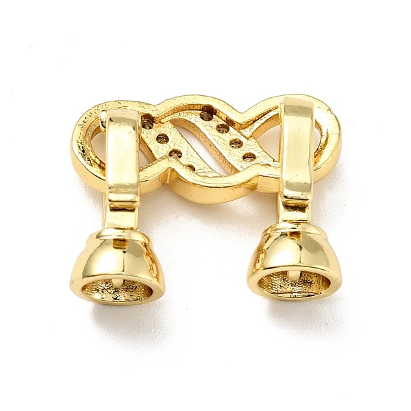 

PandaHall Rack Plating Brass Micro Pave Clear Cubic Zirconia Fold Over Clasps, Cadmium Free & Lead Free, Long-Lasting Plated, Golden, Link...