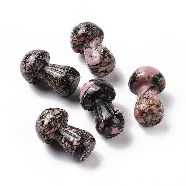 

PandaHall Natural Rhodonite GuaSha Stone, Gua Sha Scraping Massage Tool, for SPA Relaxing Meditation Massage, Mushroom Shaped...