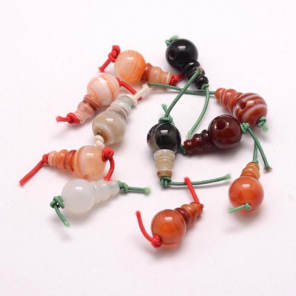 

PandaHall Natural Agate 3 Hole Guru Beads, T-Drilled Beads, For Buddhist Jewelry Making, Dyed, 17.5~18x10~10.5mm, Hole: 2mm Natural Agate...