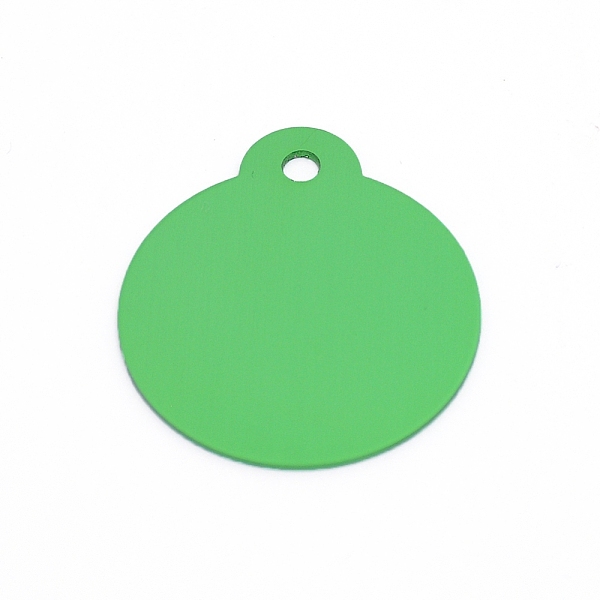 

PandaHall Aluminum Blank Pendants, Flat Round, Lime Green, 36x31.5x1mm, Hole: 3mm, 10pcs/bag Aluminum Flat Round