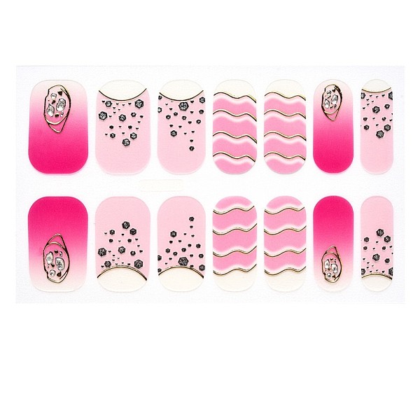 

PandaHall Full Cover Nombre Nail Stickers, Self-Adhesive, for Nail Tips Decorations, Colorful, 24x8mm, 14pcs/sheet Paper Others