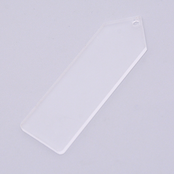 

PandaHall Transparent Acrylic Big Pendants, Rectangle, Clear, 76x24x3mm, Hole: 3mm Acrylic Rectangle Clear