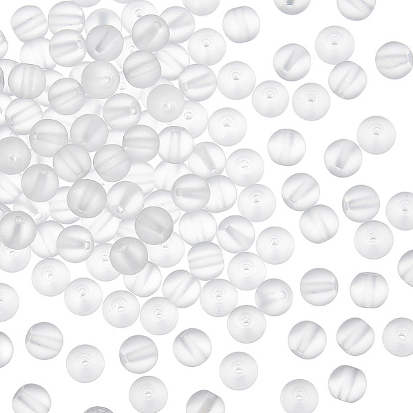 

PandaHall Olycraft 2 Strands Natural Quartz Crystal Frosted Round Beads Strands, 6mm, Hole: 1mm, about 31pcs/strand, 7.8 inch Quartz Crystal...