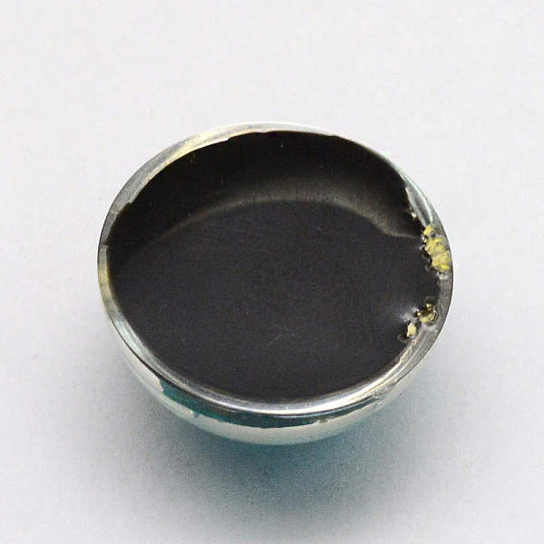 

PandaHall Resin Cabochons, Dome, Half Round, with Dried Flower inside, Deep Sky Blue, 17.5~18x8.5~9.5mm Resin Half Round Blue
