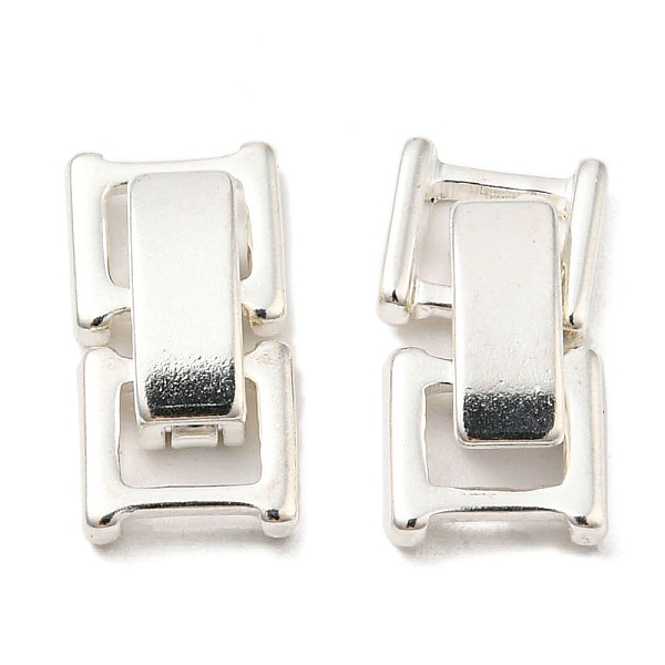 

PandaHall Eco-Friendly Brass Watch Band Clasps, Long-Lasting Plated, Lead Free & Cadmium Free, Silver, 17x7.5x4mm Brass
