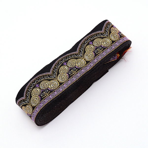 エスニック風刺繍ポリエステルリボン