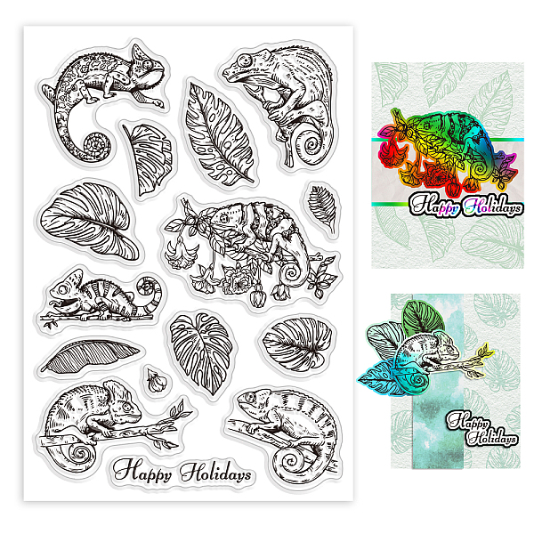 

PandaHall Custom PVC Plastic Clear Stamps, for DIY Scrapbooking, Photo Album Decorative, Cards Making, Chameleon, 160x110x3mm Plastic Others...