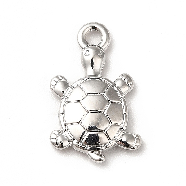 

PandaHall Rack Plating Alloy Pendants, Cadmium Free & Lead Free, Tortoise Charms, Platinum, 19x12x3mm, Hole: 1.8mm Alloy Tortoise