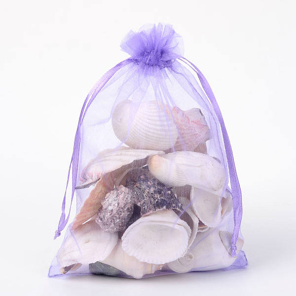 

PandaHall Organza Gift Bags with Drawstring, Jewelry Pouches, Wedding Party Christmas Favor Gift Bags, Medium Purple, 18x13cm Organza...