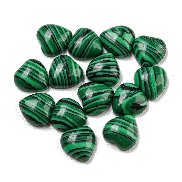 

PandaHall Dyed Synthetic Malachite Cabochons, Heart, 8x8x3.5mm Malachite Heart