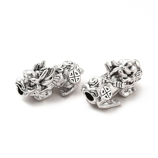 

PandaHall Alloy European Beads, Large Hole Beads, Tiger, Antique Silver, 32x17.5x14mm, Hole: 4.6mm Alloy Tiger