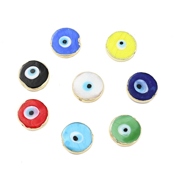 ラック メッキ ハンドメイド イービル アイ ランプワーク ビーズ