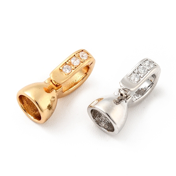 

PandaHall Brass Micro Pave Clear Cubic Zirconia Fold Over Clasps, Cadmium Free & Lead Free, Mixed Color, 12x6x5.5mm, Hole: 4x4.5mm, Inner...