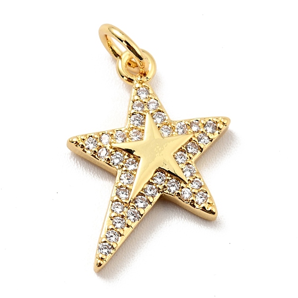 

PandaHall Brass Micro Pave Cubic Zirconia Pendants, with Jump Ring, Real 18K Gold Plated, Long-Lasting Plated, Lead Free & Cadmium Free &..., Clear