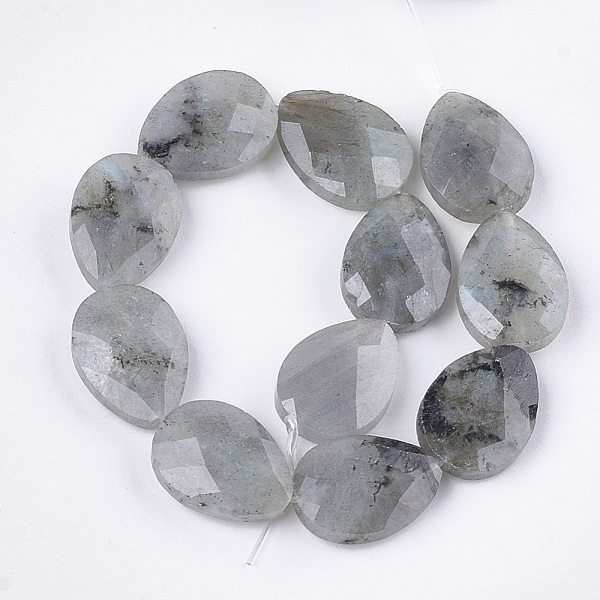 

PandaHall Natural Labradorite Beads Strands, Faceted, teardrop, 18x13~13.5x5.5~6mm, Hole: 1.2mm, about 11pcs/strand, 7.8 inch Labradorite...