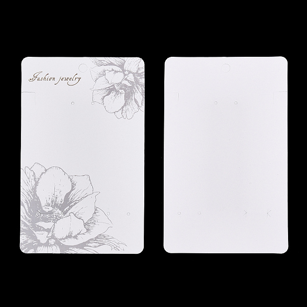 Rectangle Flower Earring Display Cards