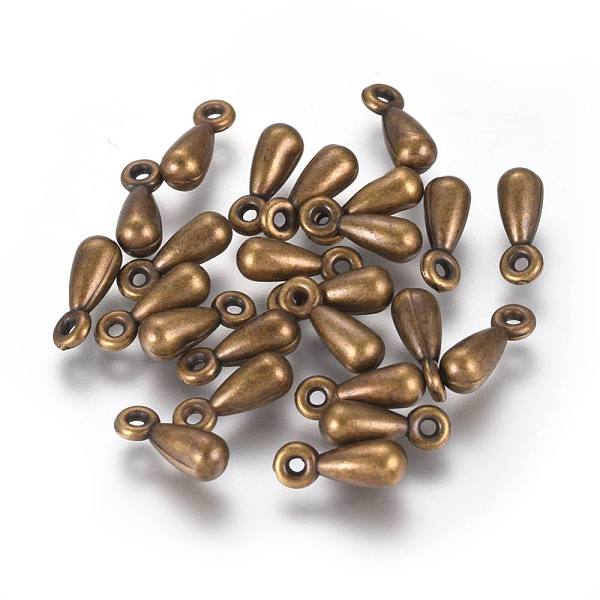 

PandaHall CCB Plastic Charms, Chain Extender Drop, Teardrop, Antique Bronze, 11x4mm, Hole: 1mm Plastic