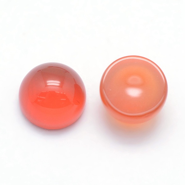 

PandaHall Natural Carnelian Cabochons, Half Round, 6x3~3.5mm Carnelian Half Round