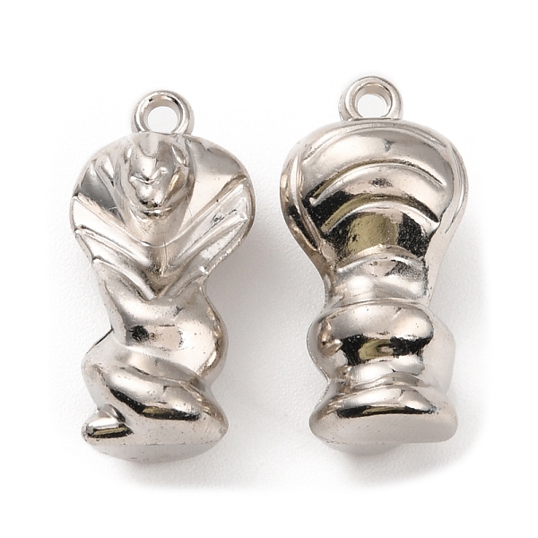 

PandaHall CCB Plastic Pendants, Human Charm, Platinum, 35.5x17.5x13mm, Hole: 2.7mm Plastic Human