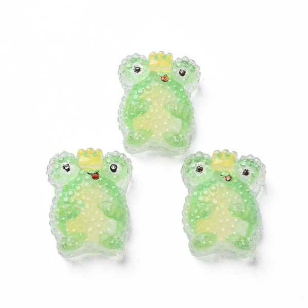 

PandaHall Transparent Epoxy Resin Cabochons, Frog, Light Green, 19.5x16x7mm Epoxy Resin Frog