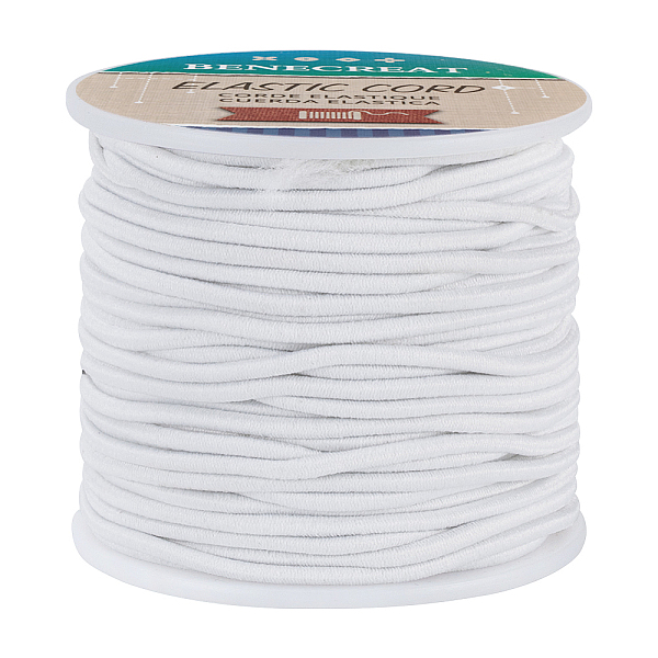 

PandaHall BENECREAT 2.5mm White Elastic Cord 38 Yard Stretch Thread Beading Cord Fabric Crafting String Rope for DIY Crafts Bracelets...