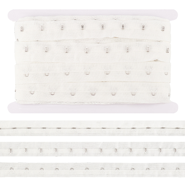 

PandaHall BENECREAT 6.25 Yards Single Hook and Eye Trim, 1 inch White Cotton Bra Extender for Corset Bra Sewing, Quilting, Renaissance Dance...