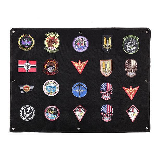 PandaHall Patchs Display Board, Tactical Badge Emblem Display Badge Patch Holder Military Morale Patch Holder Organizer with Iron Clasp for...