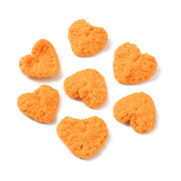 

PandaHall Handicraft Cotton Knitting Heart Ornament Accessories, for DIY Costume, Hat, Bag, Orange, 19~19.5x21.5~24.5x4~5mm Cotton Heart...