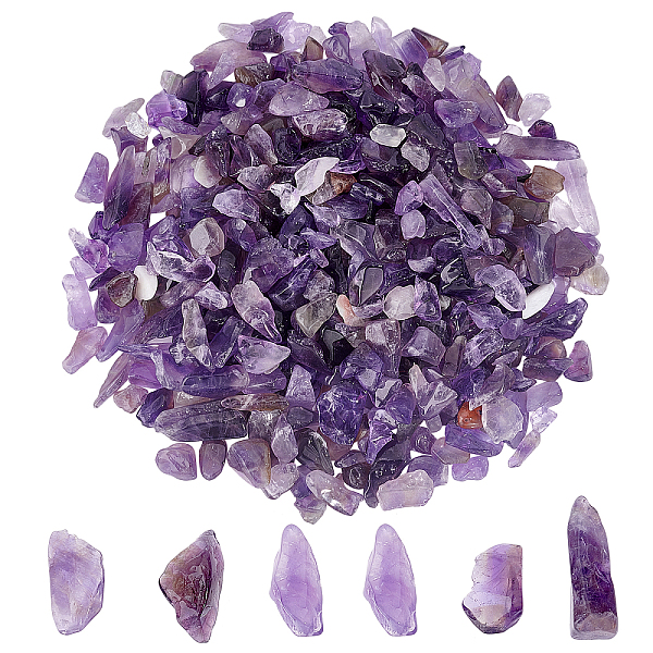 PandaHall SUNNYCLUE 1 Box 100g Amethyst Chip Beads Chakra Chip Stones Irregular Gemstones Healing Energy Polishing Crystal Pieces for...