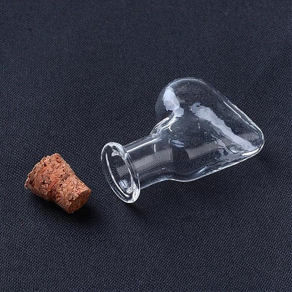 

PandaHall Glass Bottles, with Cork Stopper, Wishing Bottle, Boot, Clear, 30x19.5x9mm, Bottleneck: 8mm in diameter, Capacity: 2ml(0.06 fl....