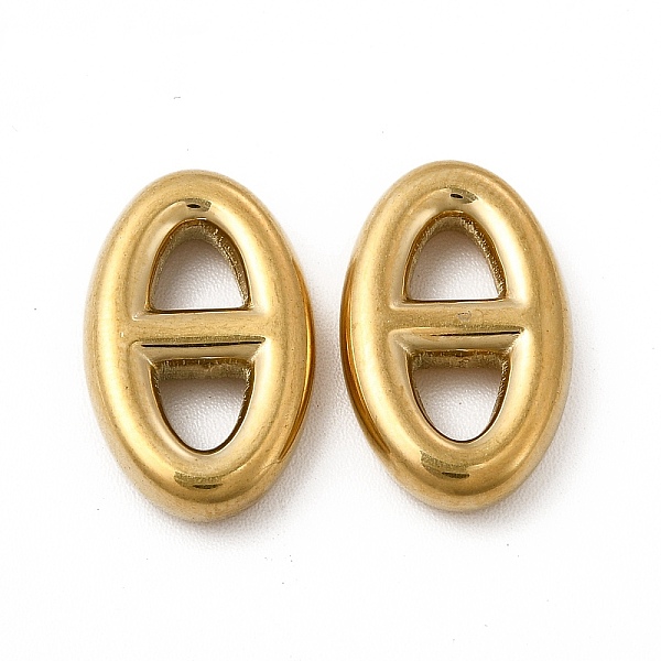 

PandaHall Ion Plating(IP) 304 Stainless Steel Linking Ring, Oval, Real 14K Gold Plated, 17x10.5x3mm, Inner Diameter: 4x3mm 304 Stainless...