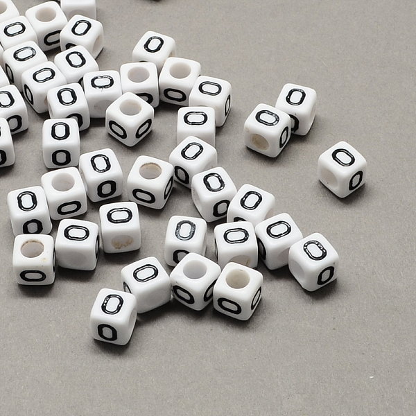 Large Hole Acrylic Letter European Beads-image-SACR-Q103-7mm-01O-en