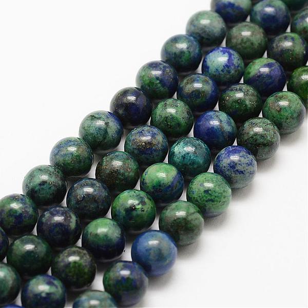 

PandaHall Natural Chrysocolla and Lapis Lazuli Beads Strands, Round, Dyed, 4mm, Hole: 1mm, about 95pcs/strand, 15.7 inch Chrysocolla and...