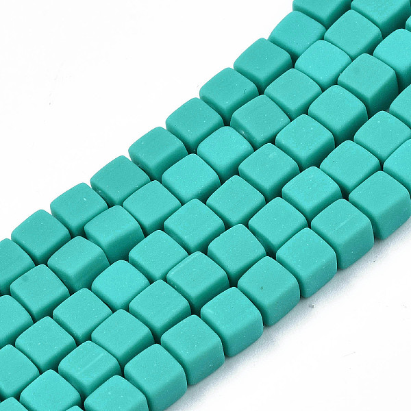 

PandaHall Handmade Polymer Clay Beads Strands, Cube, Dark Turquoise, 4x4x4mm, Hole: 1.4mm, about 89~91pcs/strand, 15.55 inch~15.94 inch...