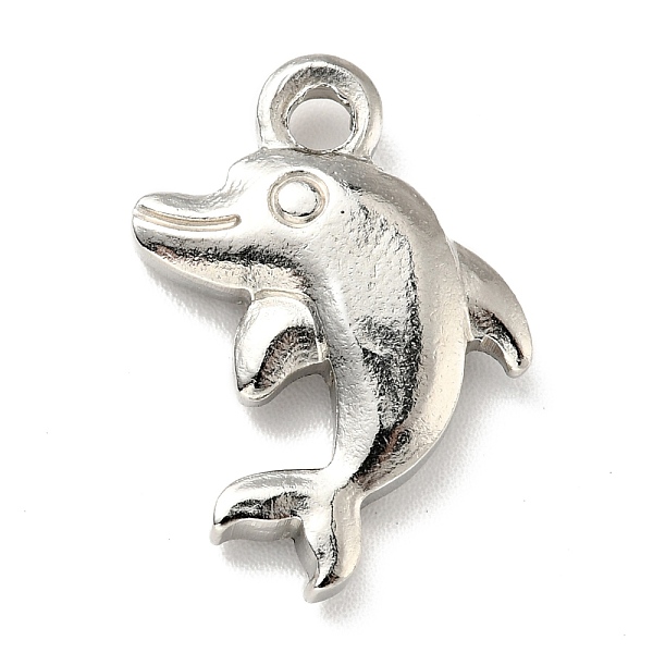 

PandaHall 201 Stainless Steel Machine Polishing Pendants, Dolphin, Stainless Steel Color, 21x15x3.8mm, Hole: 2mm 201 Stainless Steel Dolphin