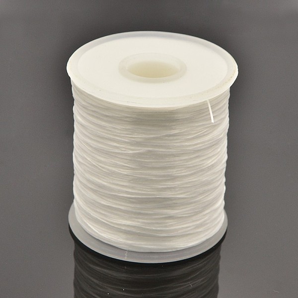 

PandaHall Flat Elastic Crystal String, Elastic Beading Thread, for Stretch Bracelet Making, White, 0.5mm, about 546.8 yards(500m)/roll...