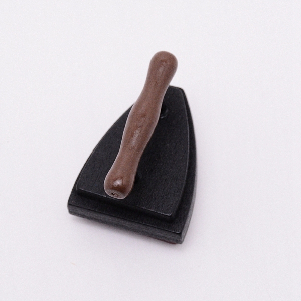 

PandaHall Olycraft Vintage Style Wooden Stamps, Small Iron Shape with French Thank You Merci Letter, Coconut Brown, 40x30x28mm Wood Brown