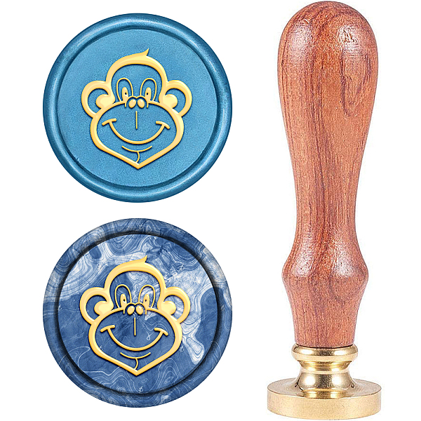 

PandaHall Wax Seal Stamp Set, Sealing Wax Stamp Solid Brass Head, Wood Handle Retro Brass Stamp Kit Removable, for Envelopes Invitations...