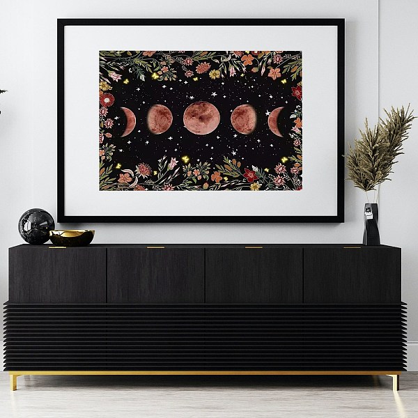 

PandaHall DIY 5D Diamond Painting Full Drill Kits, Including Canvas Painting Cloth, Resin Rhinestones, Diamond Sticky Pen, Tray Plate, Glue...