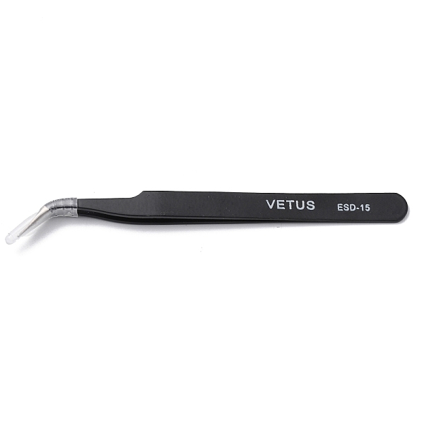 

PandaHall Spray Painted 201 Stainless Steel Beading Tweezers, Bent & Pointed Tip, Black, 12.5x1.7cm Stainless Steel Black