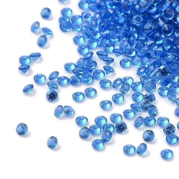 

PandaHall Cubic Zirconia Cabochons, Faceted Diamond, Cornflower Blue, 1x1mm Cubic Zirconia Diamond
