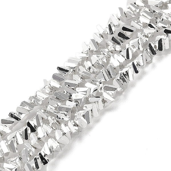 

PandaHall Electroplate Glass Beads Strands, Triangle, Silver, 4x3.5x2mm, Hole: 0.8mm, about 135pcs/strand, 12.40''(31.5cm) Glass Triangle...