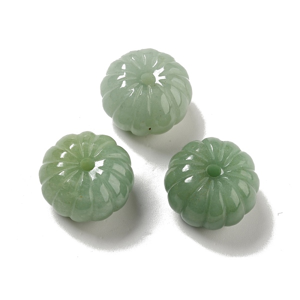 

PandaHall Natural Green Aventurine Beads, Pumpkin, 25x15~16mm, Hole: 3.5mm Green Aventurine Pumpkin