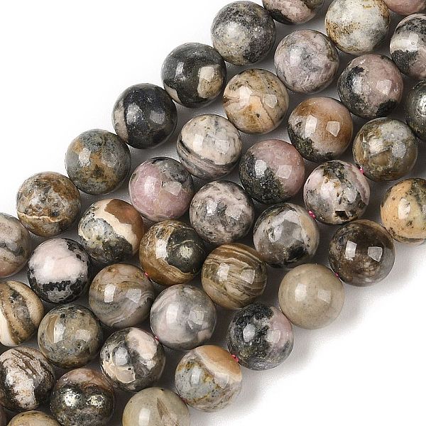 

PandaHall Natural Rhodonite Beads Strands, Round, 6mm, Hole: 0.8mm, about 64pcs/strand, 15.35''(39cm) Rhodonite Round
