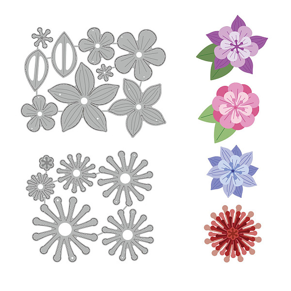 

PandaHall Carbon Steel Cutting Dies Stencils, for DIY Scrapbooking, Photo Album, Decorative Embossing Paper Card, Stainless Steel Color...