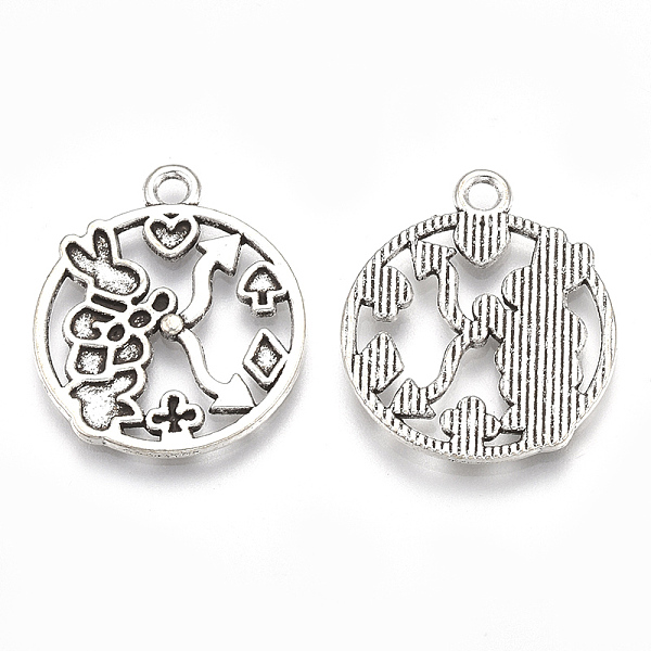 

PandaHall Tibetan Style Alloy Bunny Pendant Enamel Settings, Cadmium Free & Lead Free,, Rabbit with Clock, Antique Silver, 23x20x1.5mm, Hole...