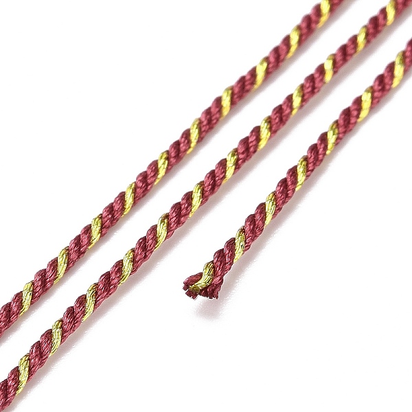 

PandaHall Polycotton Filigree Cord, Braided Rope, with Plastic Reel, for Wall Hanging, Crafts, Gift Wrapping, Indian Red, 1.2mm, about 27.34...