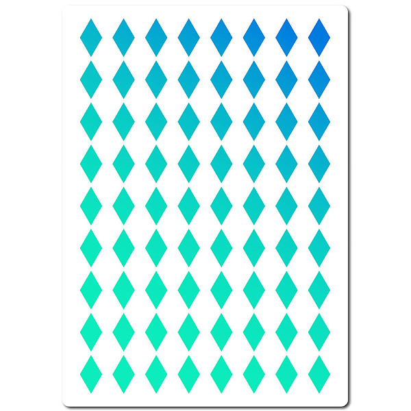 

PandaHall PET Plastic Hollow Out Drawing Painting Stencils Templates, Rectangle, Rhombus, 297x210mm Plastic Rhombus